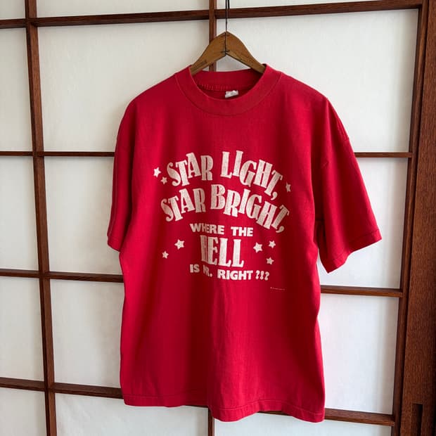 90냔대 Star Light 싱글 스티치 티셔츠