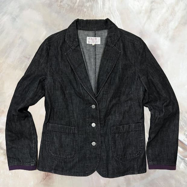 빈티지 데님 블레이저 자켓