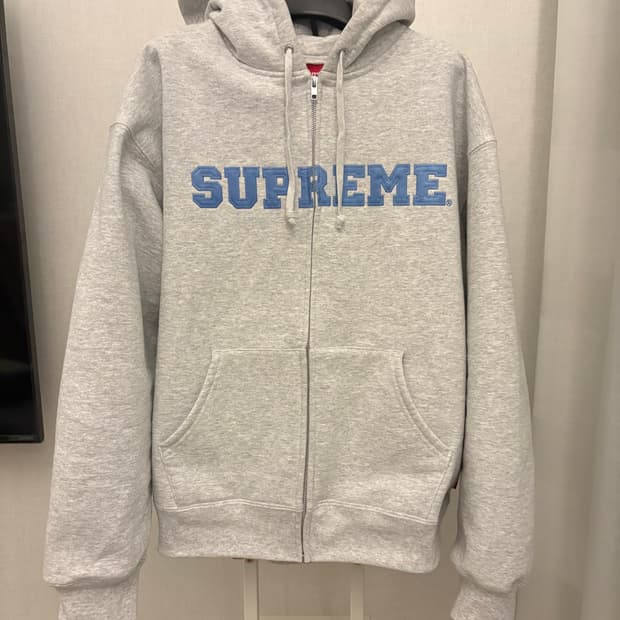 슈프림 컬리지에이트 후드 집업 L