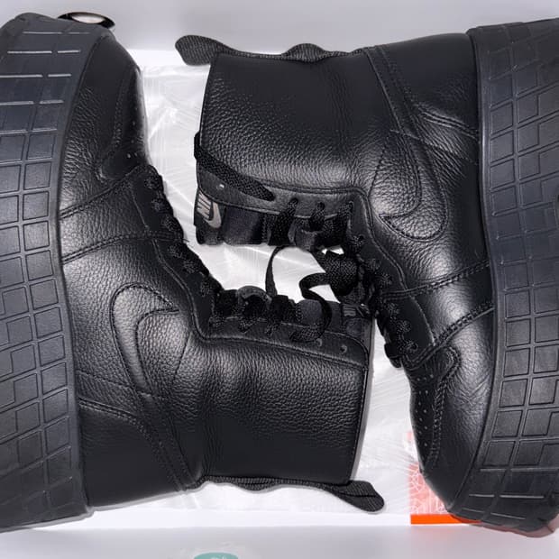 (에스파 카리나,닝닝 착용)조던 1 브루클린 부츠