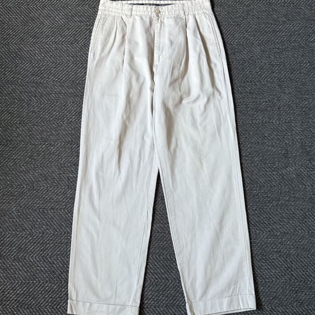 (32) 90s 폴로 랄프로렌 HAMMOND 더블 플리츠 치노팬츠
