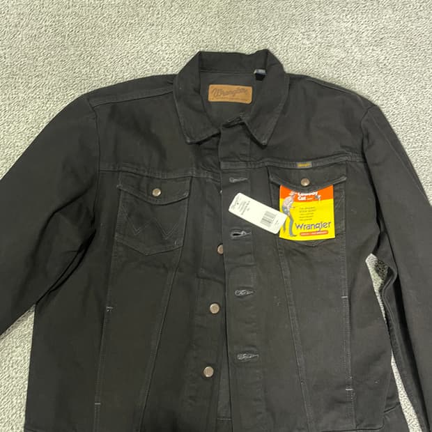 랭글러 카우보이컷 블랙 데님자켓 xl