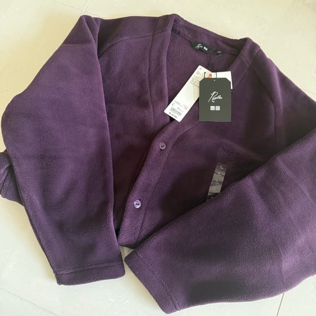 [L]니들스 x 유니클로 후리스 가디건