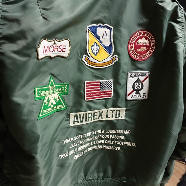 해외판 아비렉스 LTD Avirex 항공 점퍼 자켓 블루종
