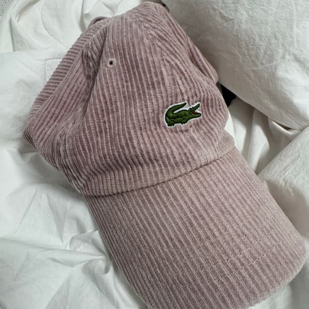 라코스테 코듀로이 볼캡 핑크 (정가89000)