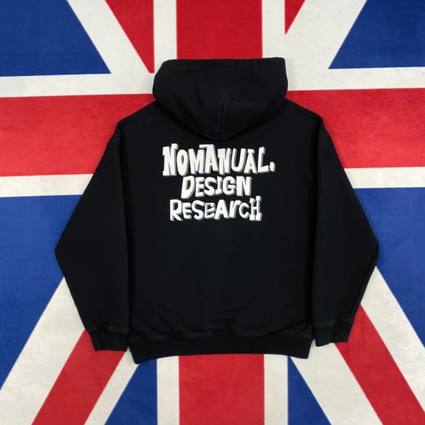 노매뉴얼 후드티 L 