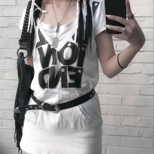 빈티지 후드 원피스