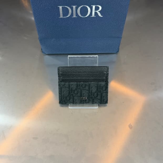 [리오브] 디올 오블리크 자카드 카드지갑