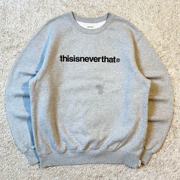 디스이즈네버댓 T-Logo 맨투맨 그레이