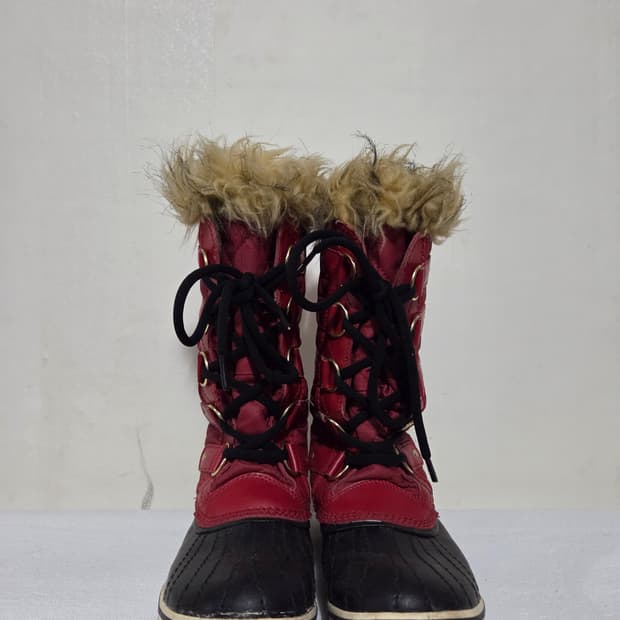 소렐 여성 퀼팅 부츠 레드 230mm