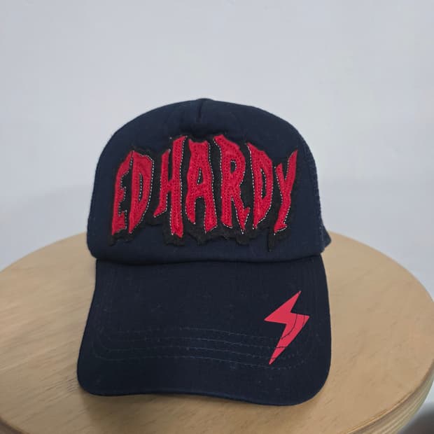 에드하디 네이비 트러커 메쉬 볼캡 모자