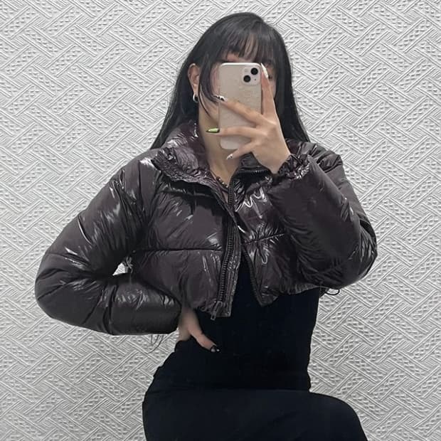 자라 락시크 스트릿힙 외힙감성 크롭 패딩 S C08812