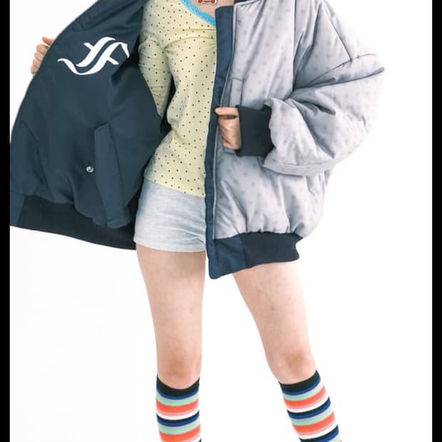 샵페어리 봄버 자켓 네이비