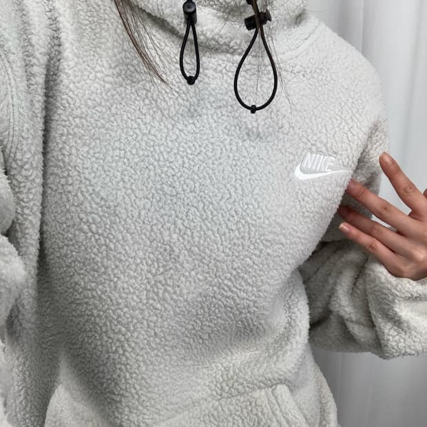 나이키 빅로고 쉐르파 플리스 후리스 후드티