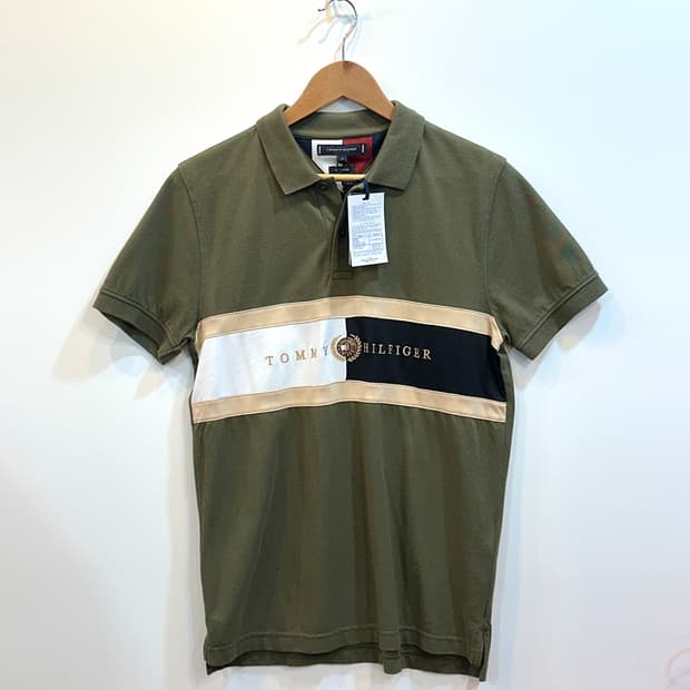 타미힐피거 아이콘 레귤러 핏 폴로 셔츠 S