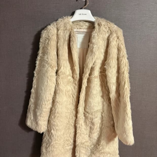 MERCURYDUO 퍼 코트 아이보리 Japan