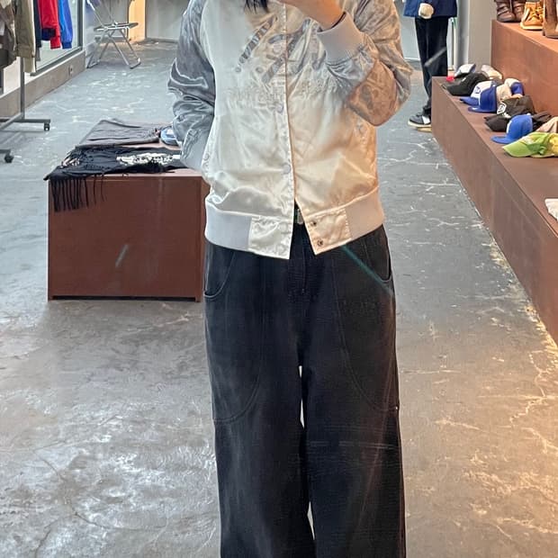 마자플라바 실버 스타디움 자켓 H1218