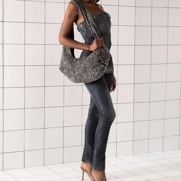 Mowalola x Miss Sixty 스키니 로우라이즈 진