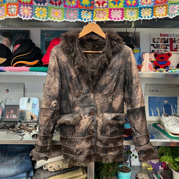 Vintage Japanese Rabbit Fur Coat