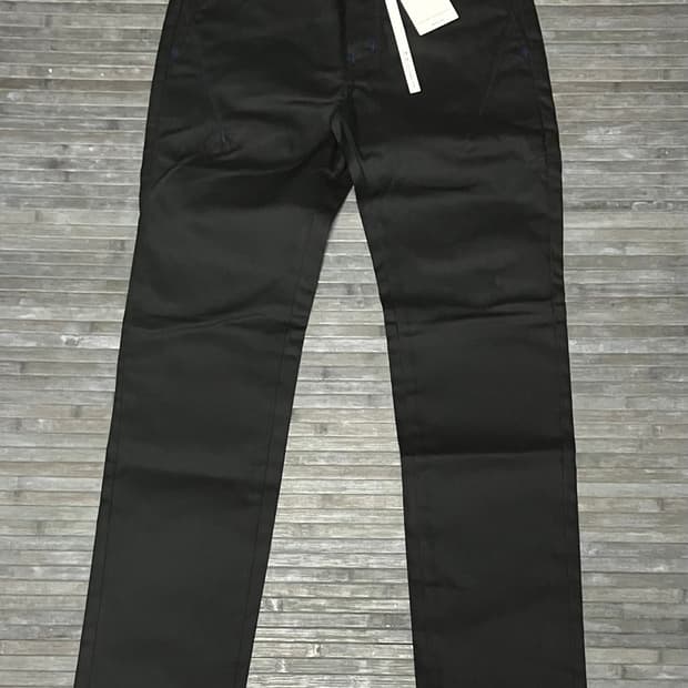 Blue stitch slim cotton pants