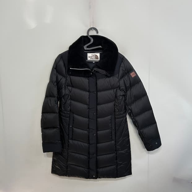 노스페이스 여성 구스다운 롱패딩 90 상태최상