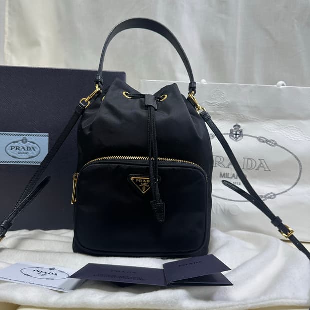 [SA 정품] 프라다 듀엣 버킷백