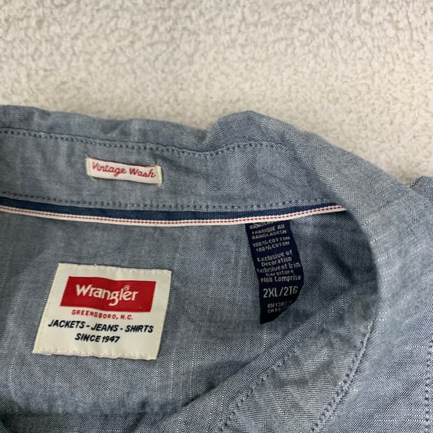 WRANGLER 진 라인 셔츠