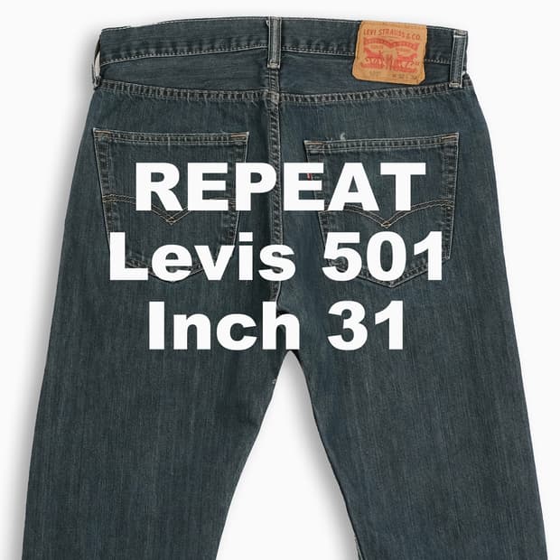 빈티지 리바이스 501 진청 31 인치 LV50132450
