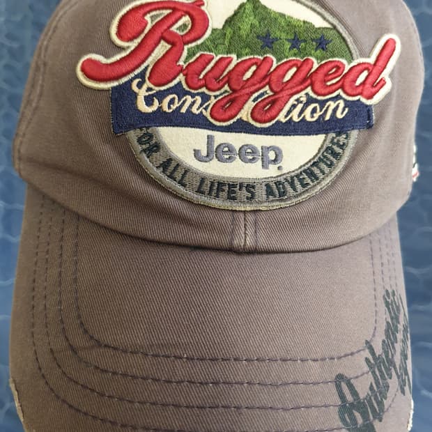 (빈티지) JEEP 클래식 와펜패치 워싱 볼캡 차콜 (F)