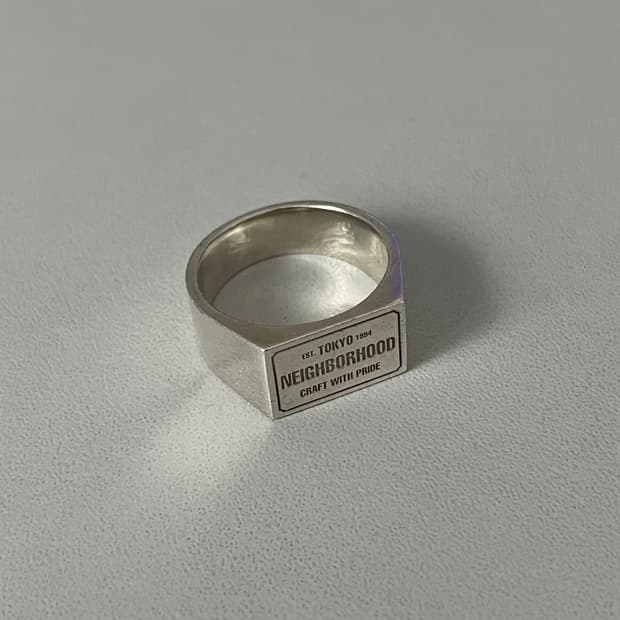 Neighborhood 네이버후드 Signet Silver ring 