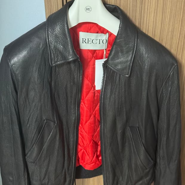 렉토 벤 크링클 레더점퍼