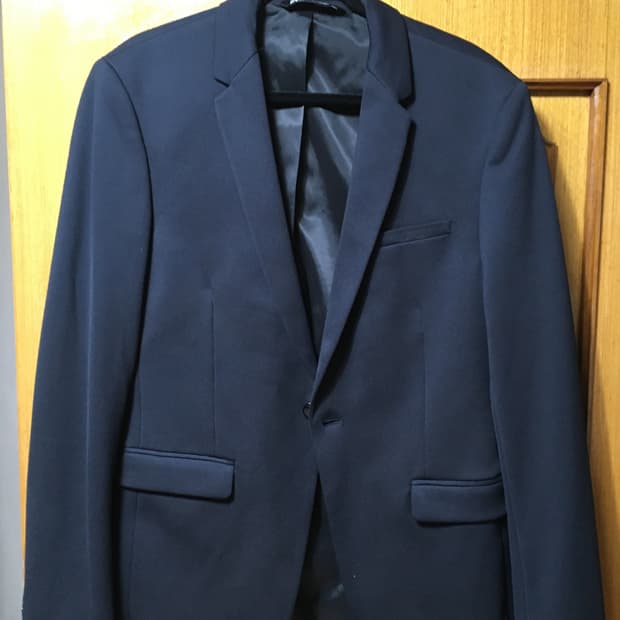 [아우터 대방출!] 자라 네이비 세미수트 셋업