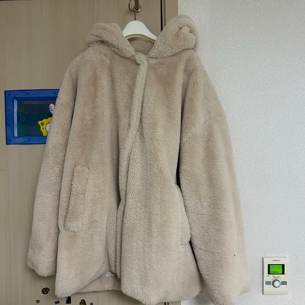 숏 코트 아이보리