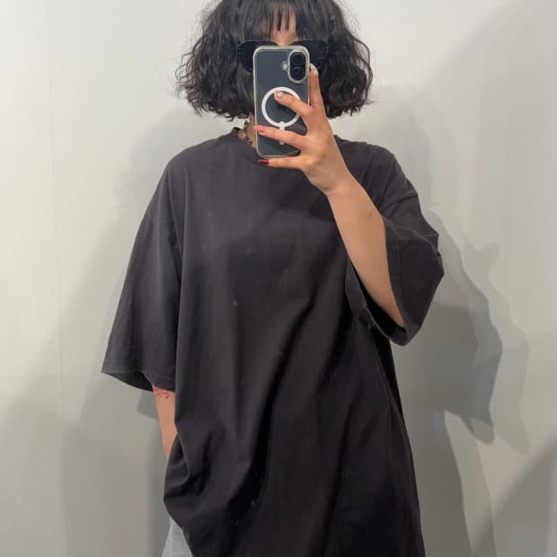 5 브라운야드 원데이 오버핏 반팔 티셔츠 차콜
