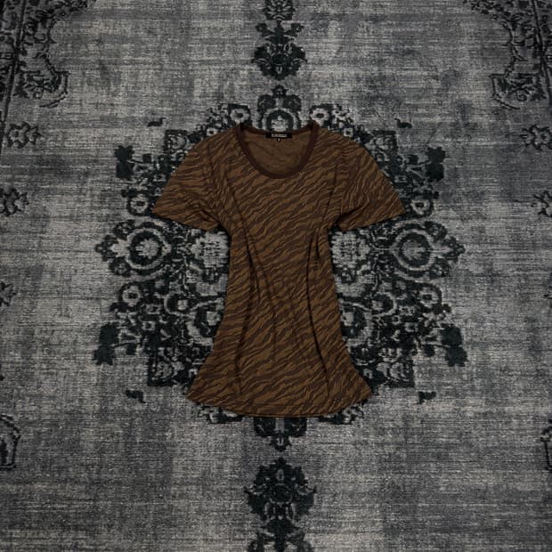 5351 pour les homme tiger pattern t shir