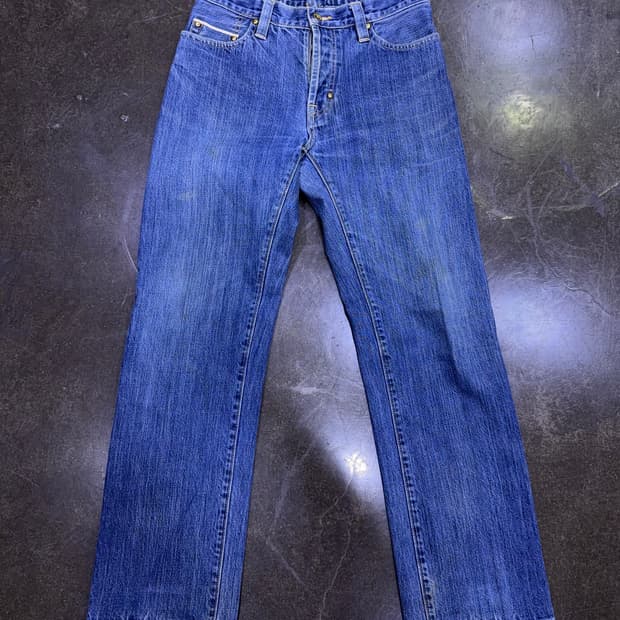 Gap 갭 셀비지 버튼플라이 래귤러핏 빈티지 데님팬츠 28
