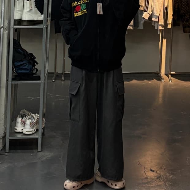 빈티지 블랙 봄버자켓 A2937