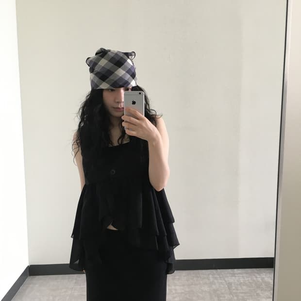 layered chiffon blouse