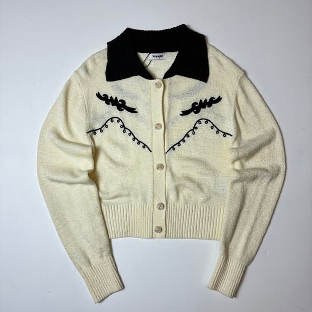 랭글러 24ss 웨스턴 버튼 니트 가디건 PN8627