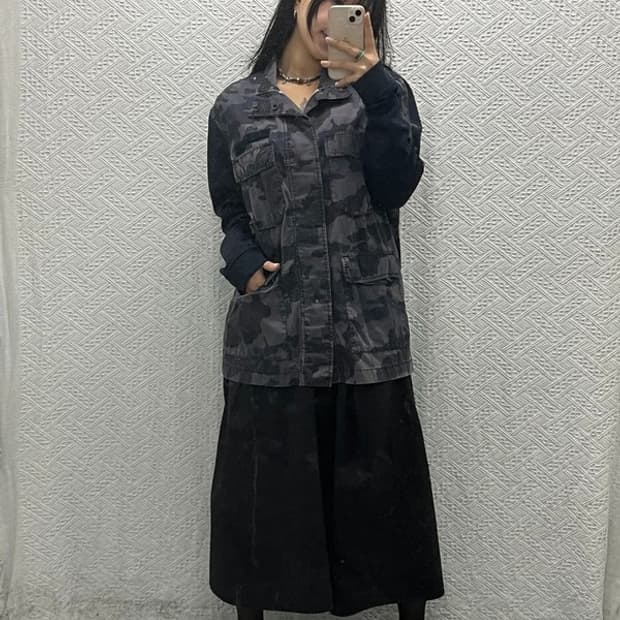 나이키 고프코어 밀리터리 카모패턴 워크 자켓 XL C06527