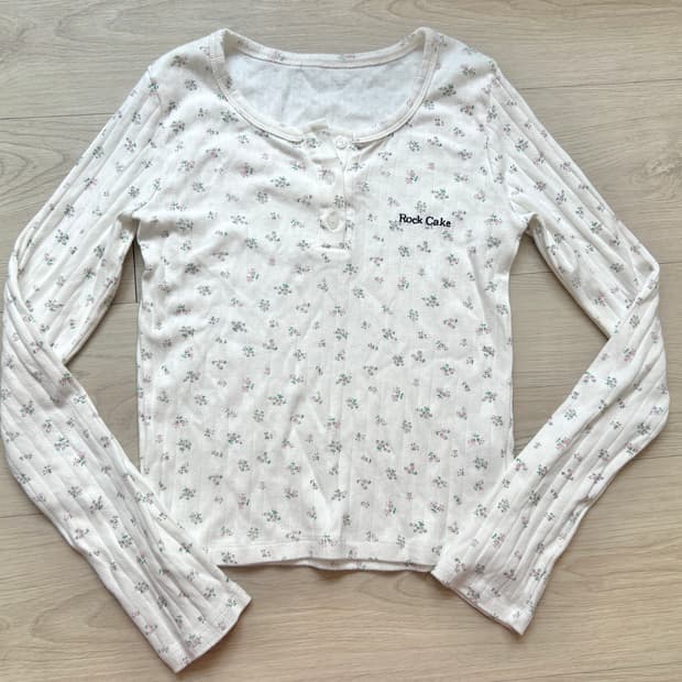락케이크 floral shirt
