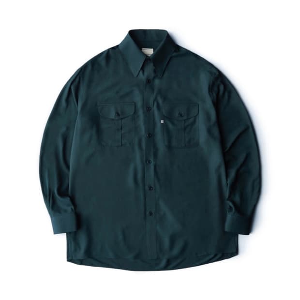 채드프롬 레이온 셔츠 그린 L