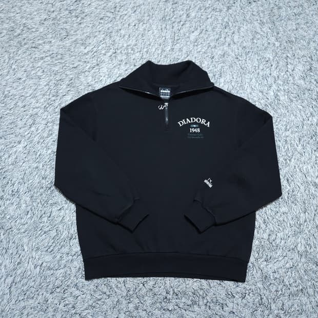 디아도라) M 남자 오버핏 하프집업 기모맨투맨 / 왕눈이샵