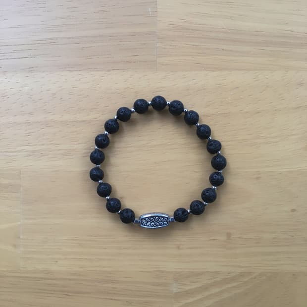black stone bracelet