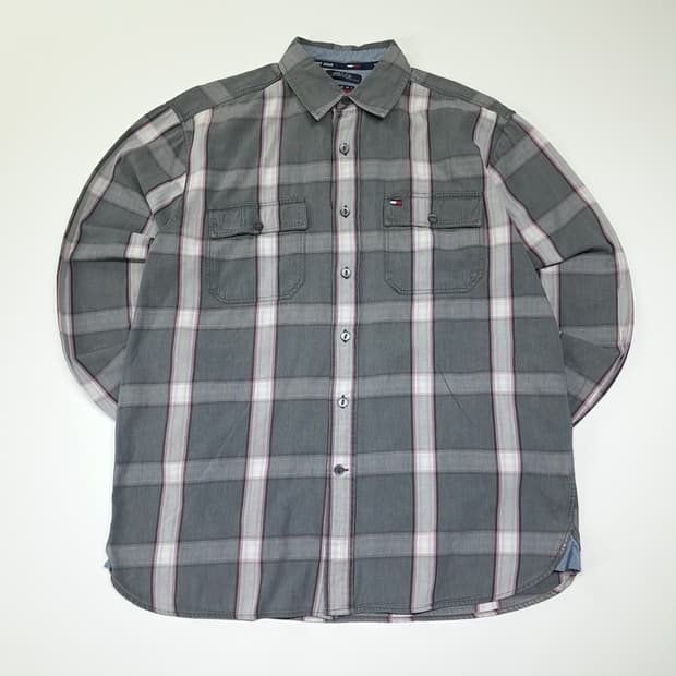 CL883 M 타미진스 90s 클래식 체크 더블포켓 셔츠 남방