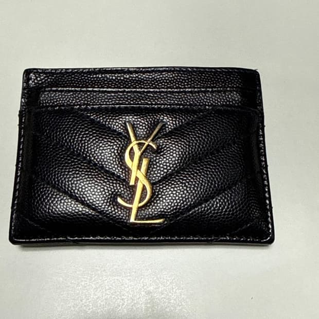 입생로랑 카드지갑 블랙