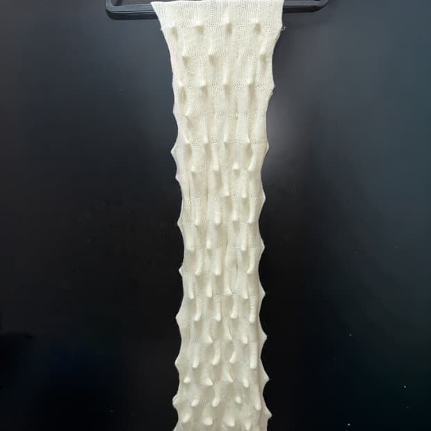 버블 니트 목도리