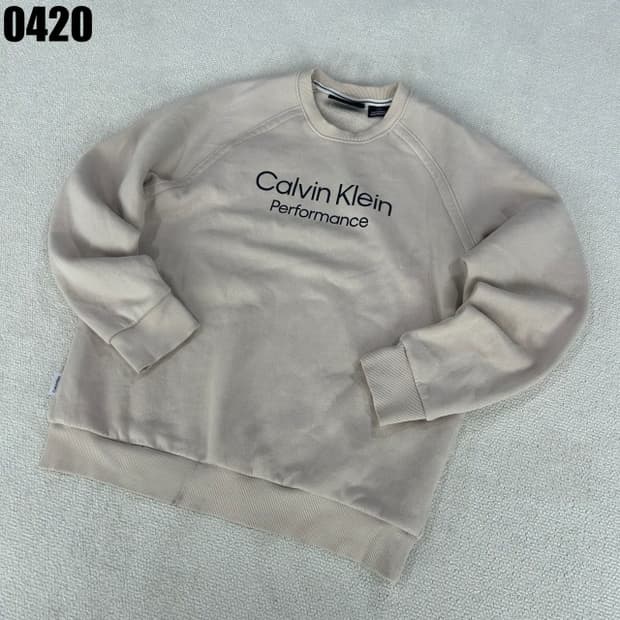 캘빈클라인 퍼포먼스 맨투맨 아이보리 m