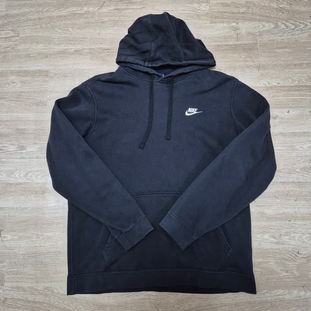 나이키 블랙 자수로고 후드티 XL(105)