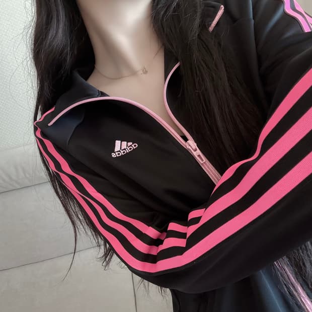 아디다스 블랙핑크 져지 